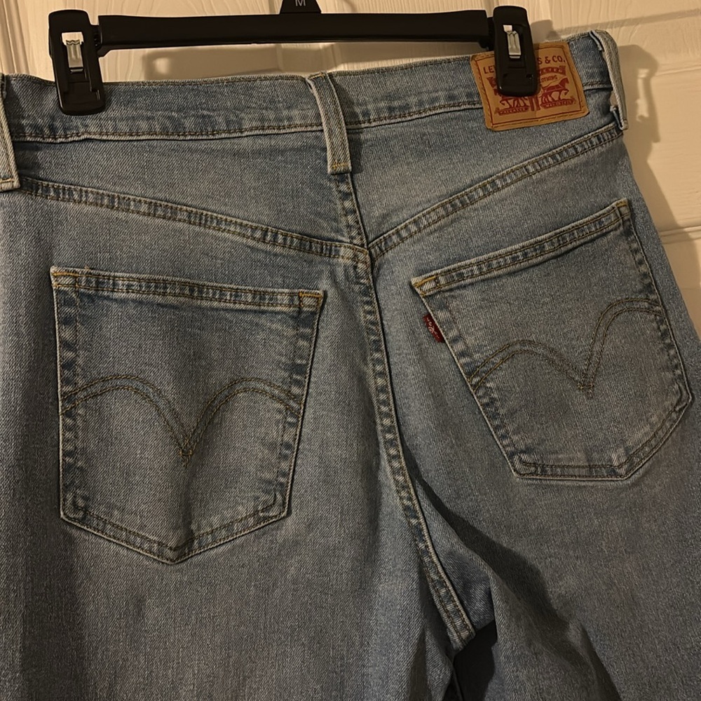 Levi Ribcage straight ankle Blue Distressed Jeans - Picture 4 of 4